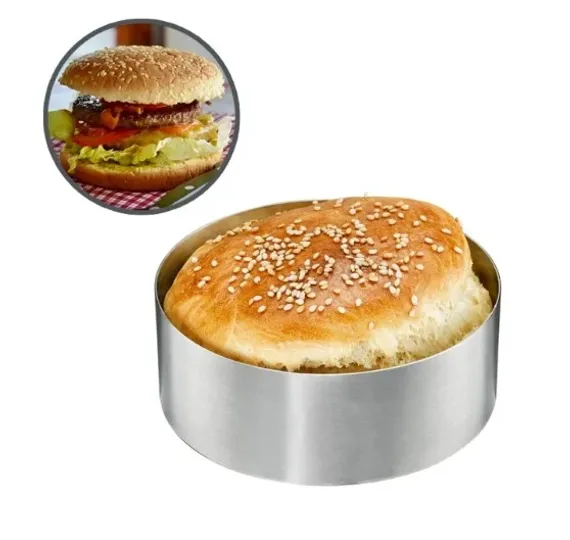 Nar kalıp Hamburger Ekmeği Pişirme Kalıbı 12 cm Derinlik 3,5 cm NRT-162 - photo 1