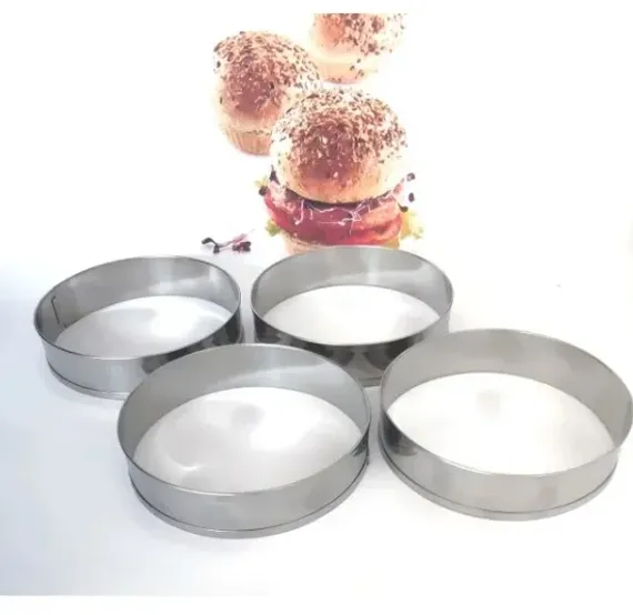 Nar kalıp Hamburger Ekmeği Pişirme Kalıbı 4 Lü Çap 10cm NRT-171 - photo 3