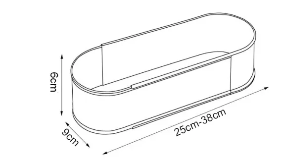 Narkalıp Oval Ayarlanabilir Ekmek Ve Kek Pişirme Klıbı Derinlik 6cm NRT-122 - fotoğraf 2