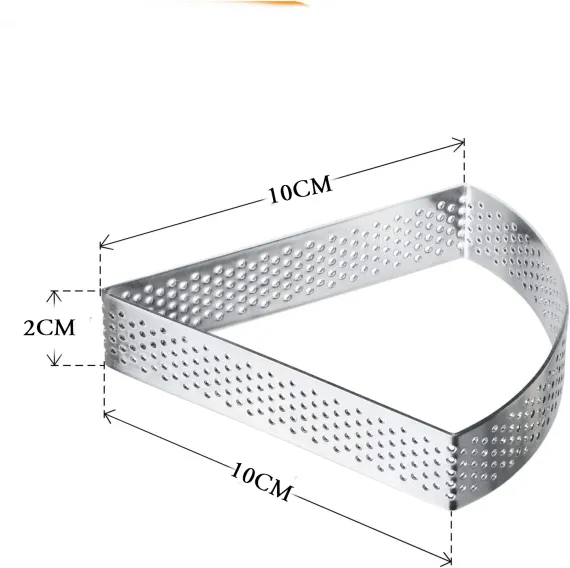 Narkalıp Üçgen Delikli Tart Kalıbı 6 Lı NRT-059 - fotoğraf 1