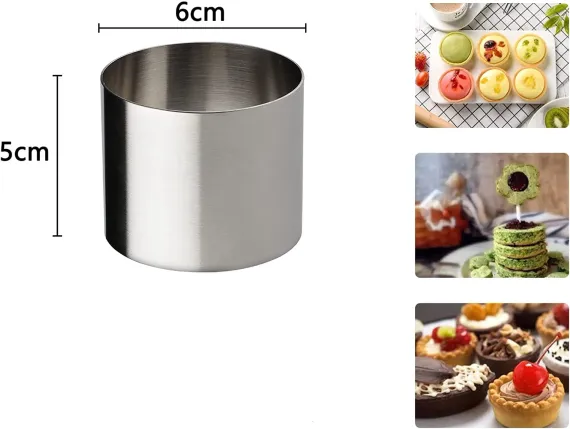 Narkalıp Yuvarlak Parfe Kalıbı 6 Lı Derinlik 5cm Çap 6cm NAR-0134 - fotoğraf 2