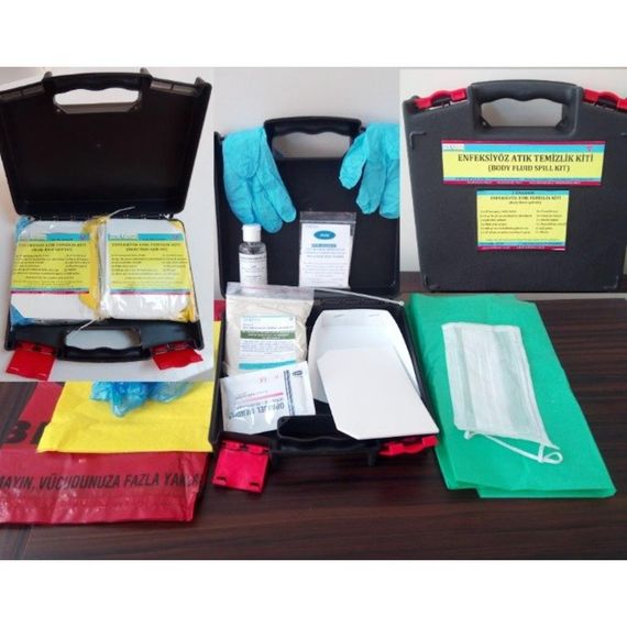 Infectious Waste Cleaning Kit (single use) (Body fluid spill ki