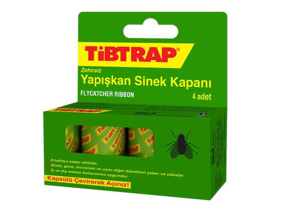 Липкая мышеловка Tibtrap в упаковке 4 штуки, двойная сторона, безопасна для использования в помещениях и на улице, без ядовитых веществ - фото 1