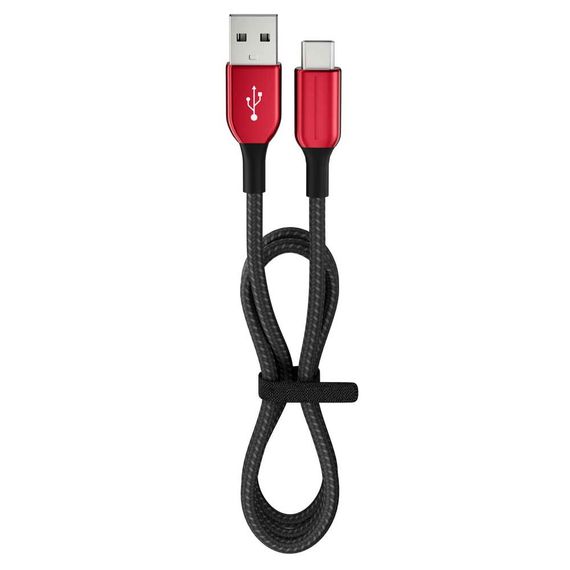 Кабель быстрой зарядки 15 Вт 3A Usb-A до Type-C 1.2M Красный FC36