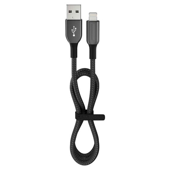 Кабель для быстрой зарядки 12 Вт 2.4A Usb-A на Lightning 1.2M черный FC35