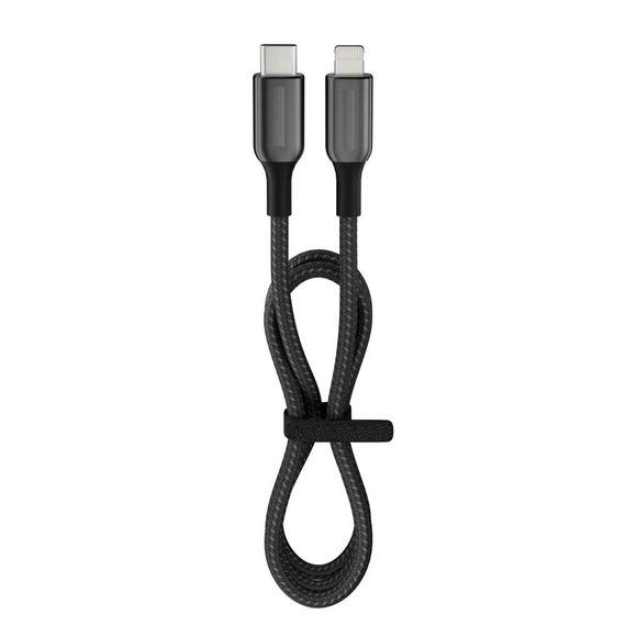 Кабель для швидкої зарядки 27 Вт 3A Usb-C до Lightning 1.2M чорний FC41