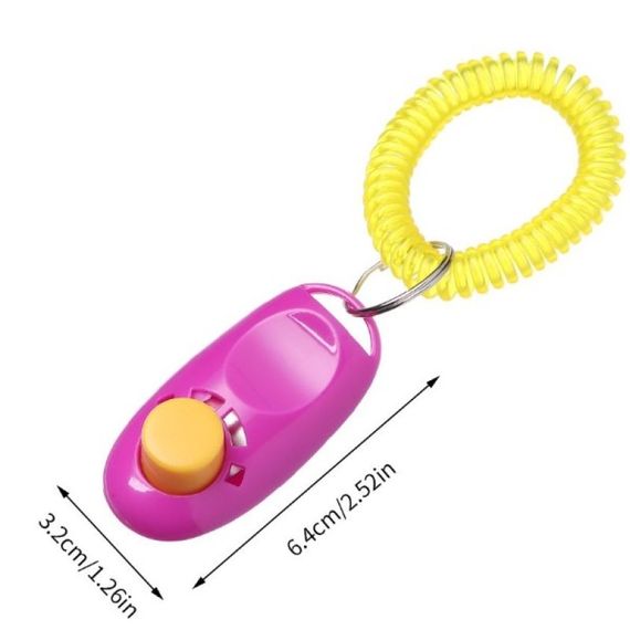 Клікер для навчання собак з кольоровим дизайном для ефективного навчання команд та поведінки собак - фото 3