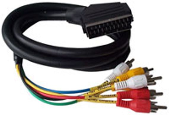 Audio Video Cable, 1.5 meters, Scart male (21 pin) connector 6