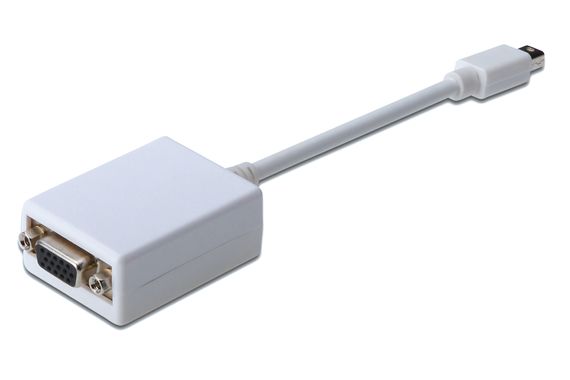 كابل محول Mini DisplayPort إلى VGA، ذكر DP صغير إلى HD15 أنثى