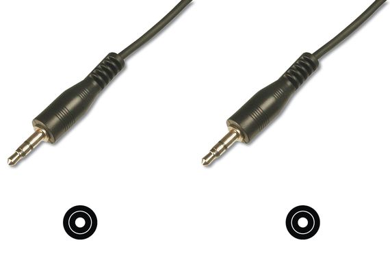 Stereo Audio Cable, 3.5mm male to 3.5mm male, 1.50 meters, CCS,