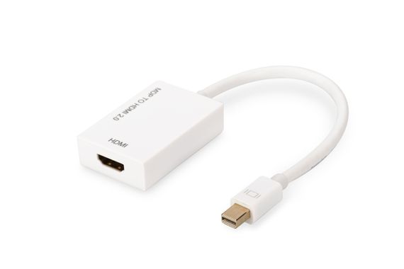 Адаптер Mini DisplayPort до HDMI з підтримкою 4K Ultra HD, максимальна швидкість передачі даних 2.7 Гбіт/с, підтримка звуку 8-канал LPCM