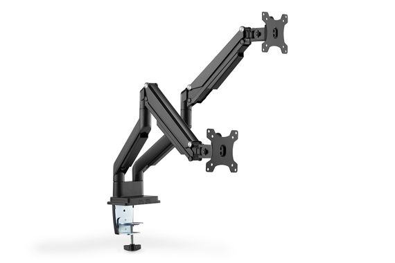 Digitus Universal Dual Monitor Mount with Gas Spring and Clamp Mo