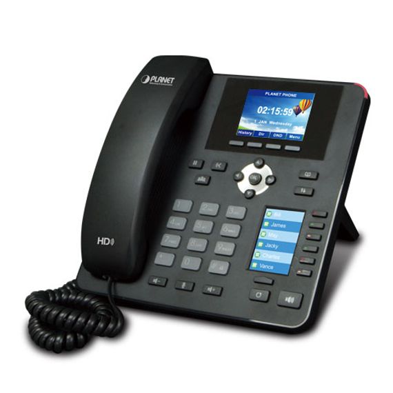 HD Renkli PoE IP Telefonu, Çift Ekranlı&lt;br&gt;High Definition Color PoE IP Phone with Dual Display