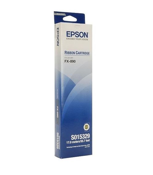 Смужка Epson S015329 для принтера FX-890, чорна, сумісність з Epson FX-890, ємність друку 7 500 000 сторінок