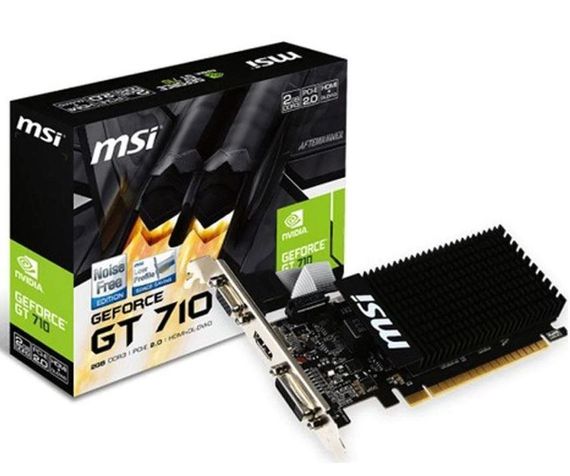 Графічна карта MSI GeForce GT 710 2GB GDDR3 64Bit Low Profile для високої продуктивності в іграх і графічних додатках