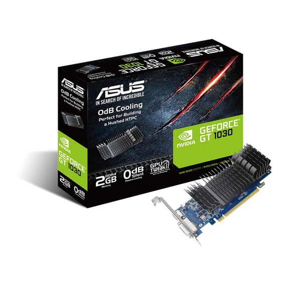 Видеокарта Asus NVIDIA GeForce GT1030 2GB DDR4 2100Mhz 64-Бит Hdmi-Dvi (GT1030-SL-2GD4-BRK) для высококачественной графики