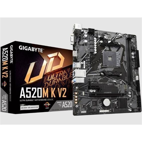 Gıgabyte A520M K V2 Ddr4 5100Mhz 1Xhdmı 1Xm.2 4Xusb 3.2 Matx Am4 - fotoğraf 1