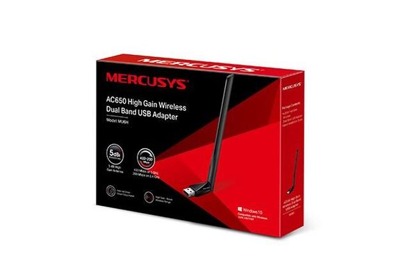 Адаптер USB Tp-Link Mercusys Mu6H AC 650 Мбит/с для высокоскоростного подключения к интернету