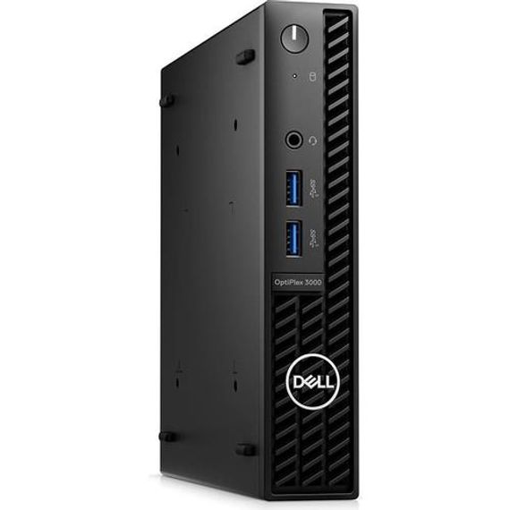 DELL Optiplex 3000-MFF Мини ПК, i3-12100T, 8 ГБ ОЗУ, 256 ГБ SSD, встроенная видеокарта, Wi-Fi, Bluetooth, Free Dos