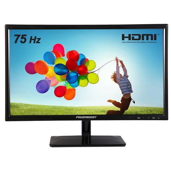 Монитор PowerBOOST 19.5" LED PB-M1950VH 75Hz HDMI, офисный, разрешение 1600 X 900, идеален для работы и развлечений