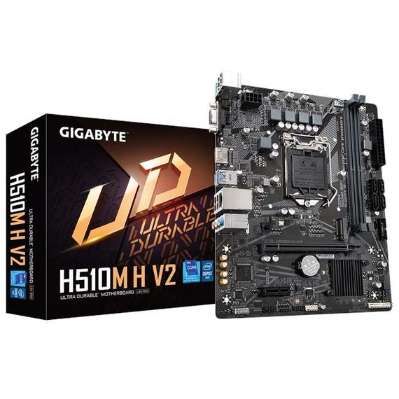 Материнська плата Gigabyte H510M H V2, сокет 1200P, VGA, HDMI, USB 3.2, ідеальна для сучасних ПК