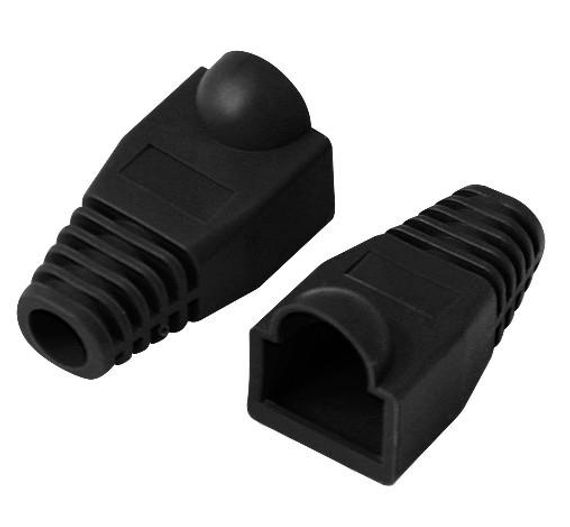 Beek Bn-Boot-Cat6/Bl Koruma Kılıfı, Rj45 (Category 6 (Cat. 6) / Category 5E (Cat. 5E)) İçin,  Siyah Renk