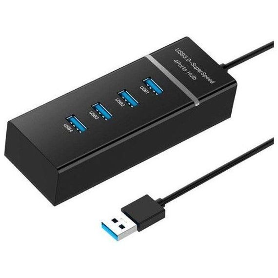 USB концентратор DAYTONA A303 4 порти USB 3.0 для швидкої передачі даних - фото 1