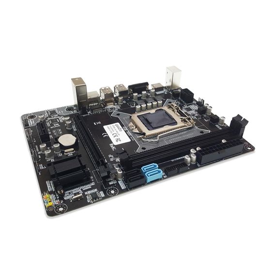 Материнська плата Quadro H81-A2C 1150P, DDR3, підтримка Intel Core, 16GB пам'яті, HDMI/VGA, до 4 SATA, USB 3.0, форм-фактор MATX