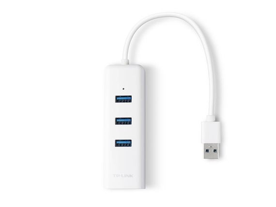 Адаптер TP-Link UE330 USB 3.0 з 3 портами та Gigabit Ethernet, швидкість передачі до 5Gbps, стильний дизайн, простий в експлуатації - фото 2