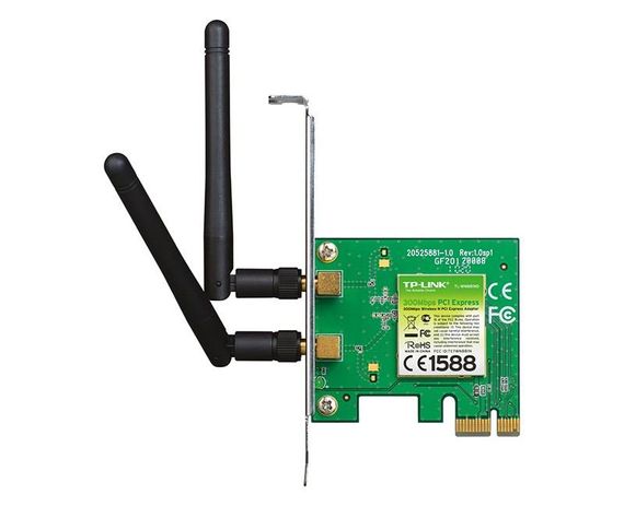 Адаптер TP-Link TL-WN881ND с антенной PCI Express 300 Мбит/с для стабильного подключения к Ethernet