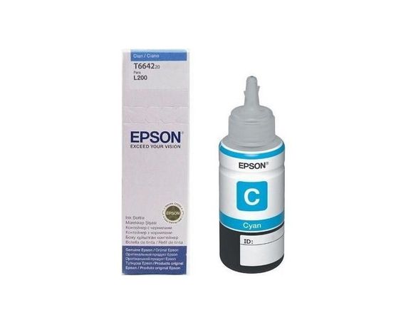 Картридж чернил Epson T6642 Cyan 1 л для принтеров L100, L110, L200, L300, L355, L550