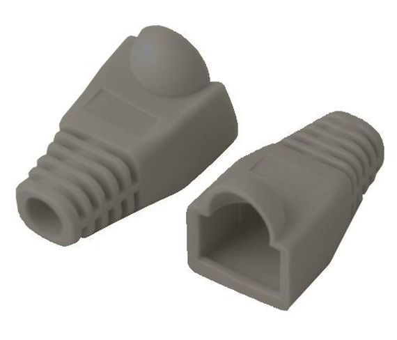 Beek Bn-Boot-Cat6 Koruma Kılıfı, Rj45 (Category 6 (Cat. 6) / Category 5E (Cat. 5E)) İçin,  Gri Renk