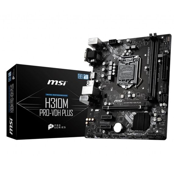 Материнська плата Msi H310M Pro-Vdh Plus - 8.Pокоління DDR4 - фото 1