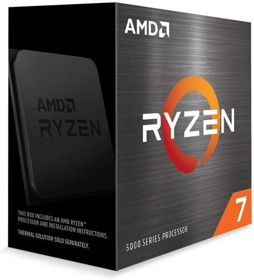 Процессор AMD RYZEN 7 5700X, 36 МБ, 8 ядер, без видеокарты, сокет AM4, 65 Вт, в упаковке, без кулера