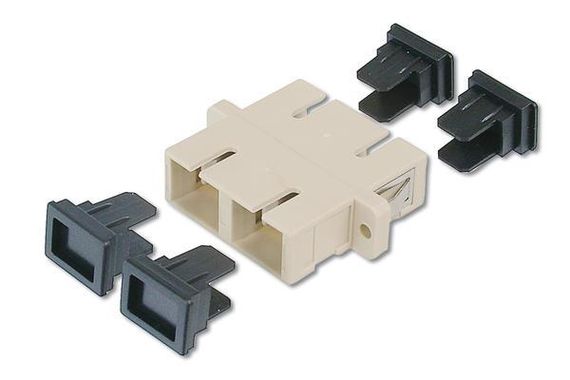 BN-FC-C5SCSC Beek SC-SC Coupler, Gri, Plastik, Duplex, Multimode, Fosfor Bronz Ferrule, Sabitleyicili