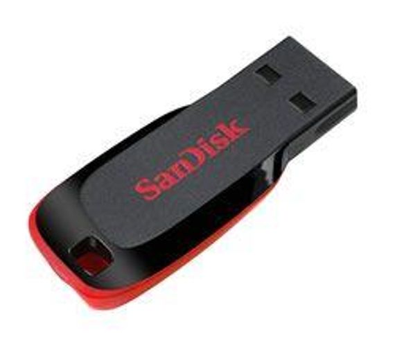 USB флешка Sandisk 32Gb SDCZ50-032G-B35 Cruzer Blade, компактная, высокая скорость передачи данных, надежное хранение информации