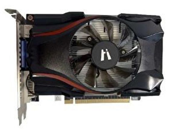 Hi-Level 4GB RX550 (128Bit) GDDR5 HDMI DVI VGA Single Fan VGA - صورة 1