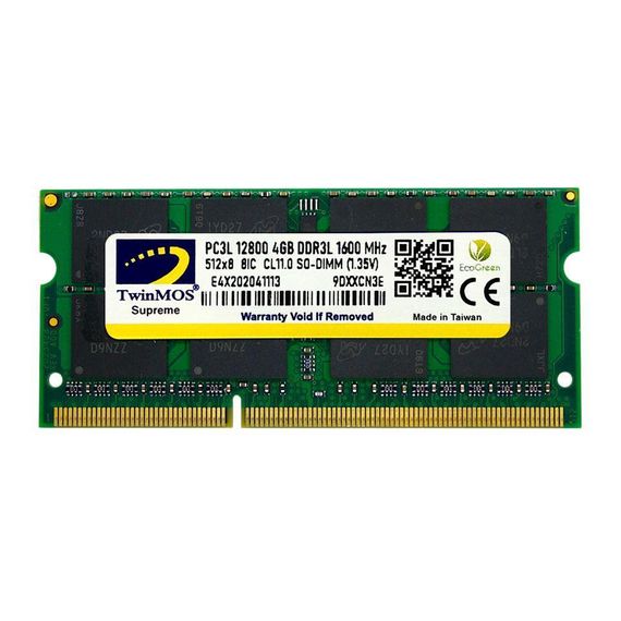 Оперативная память Twınmos 4 Гб DDR3 1600 1.35 CL11 для ноутбуков MDD3L4Gb1600N