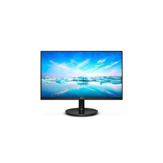 Монитор PHILIPS 21.5" VA 221V8, время отклика 4 мс, частота 75 Гц, HDMI, офисный тип, разрешение 1920x1080