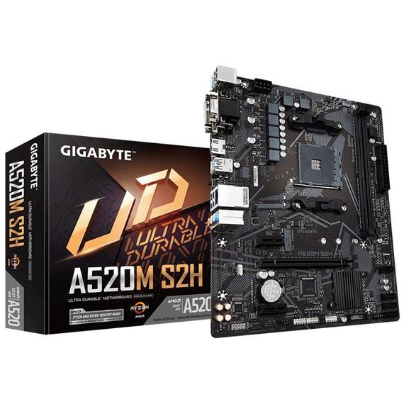 Gigabyte GA-A520M-S2H AMD A520 2133 MHz DDR4 Soket AM4 mATX Anakart - photo 1