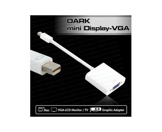 Адаптер Mini Display Port - VGA активний перетворювач DK-HD-AMDPXVGA темний