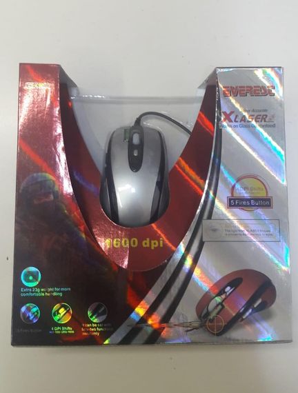 Everest X-968 Xlaser Kablolu Gri Mouse