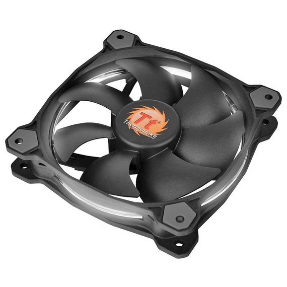 Thermaltake Riing 120mm Beyaz Halka Ledli Titreşimsiz Kasa ve Radyatör Fanı CL-F038-PL12WT-A