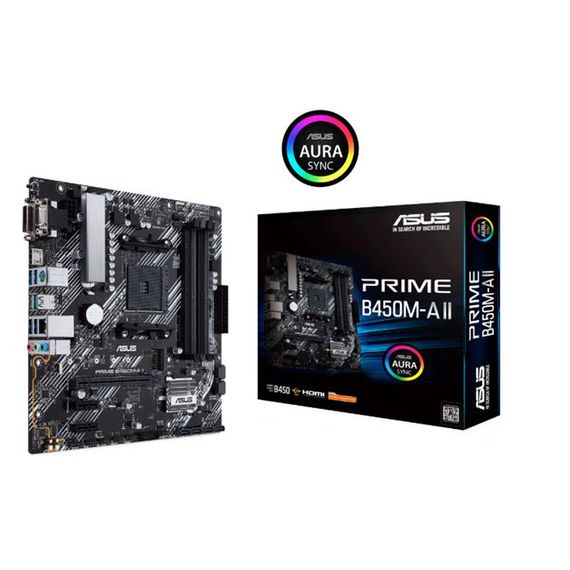 Asus Prime B450M-A II BIOS FlashBack Amd B450 Socket Am4 Ryzen™ Ddr4 4400Mhz(O.C.) M.2 Anakart