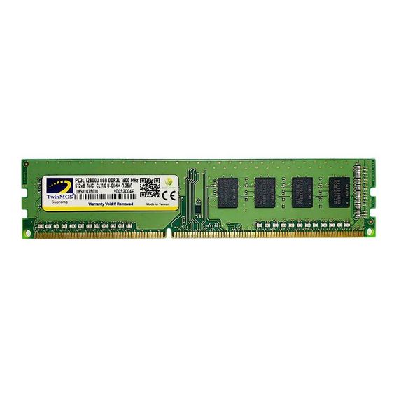 Оперативна пам'ять Twinmos 8 Гб DDR3 1600 МГц 1.35V CL 11, без радіатора, 1 модуль