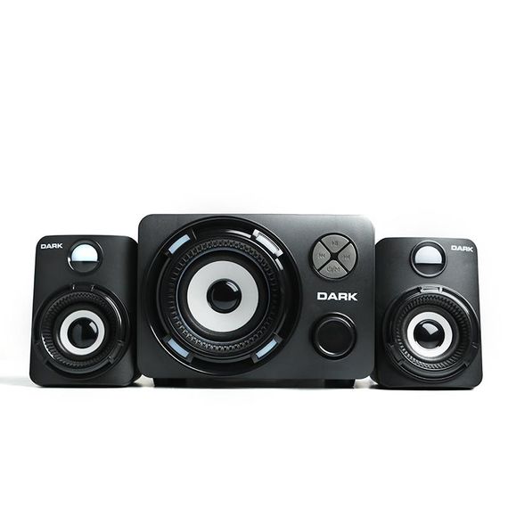 Мультимедийные колонки Dark Sp214, 11W RMS, вибрация, 2.1, для компьютера и портативных устройств, диапазон частот 45Hz–18KHz - фото 3