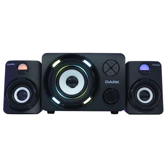 Dark Sp214 Total 11W Rms 7 Renk Titreşimli Led 2+1 Multimedia Speaker - صورة 1