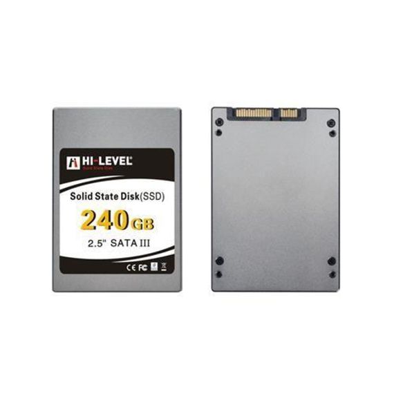 SSD SATA-3 HI-LEVEL 240GB HLV-SSD30ULT/240G 550-530MB/s із адаптером, швидкість до 530MB/s, 2.5" та 3.5" формати