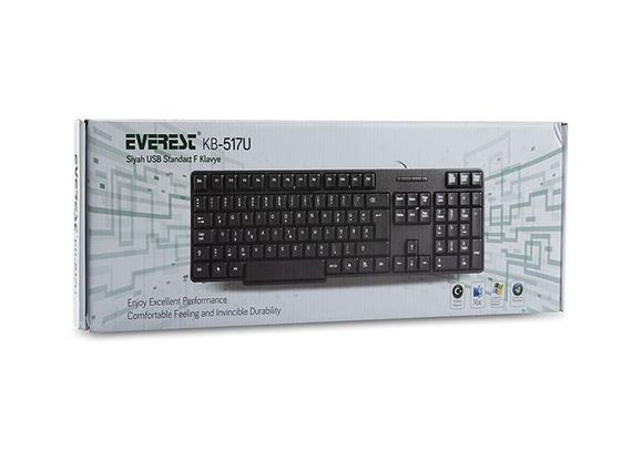 Everest Kb-517U Siyah Usb F Standart Klavye - fotoğraf 3