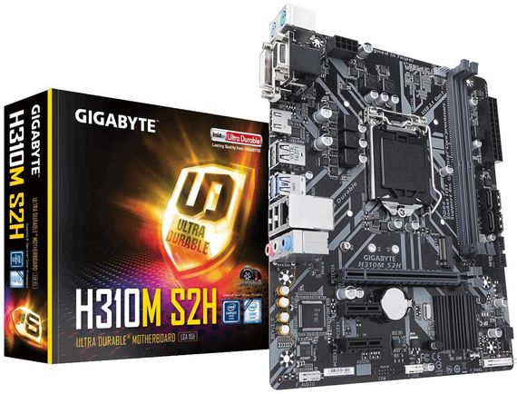 Материнська плата Gigabyte H310M-S2H 1151 DDR4 з VGA, DVI, HDMI для надійної продуктивності та розширених можливостей підключення